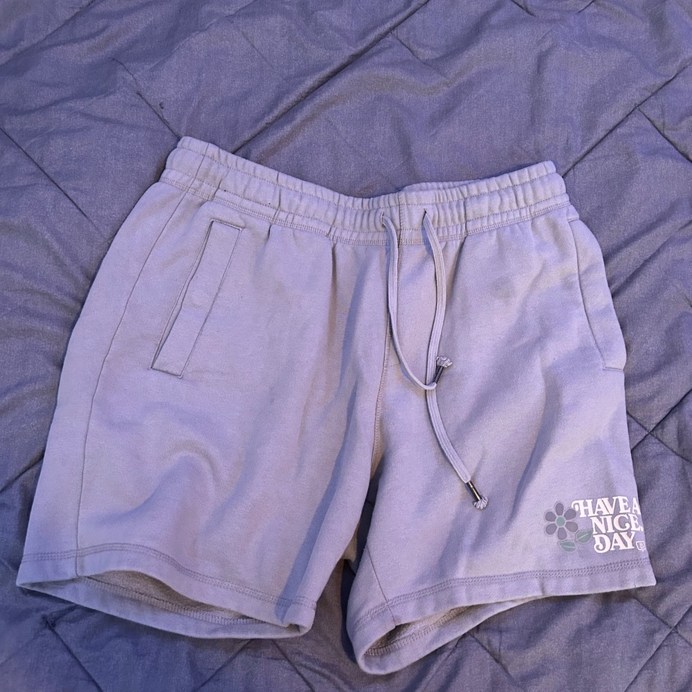 “Have a Nice Day” Light green shorts Size XL